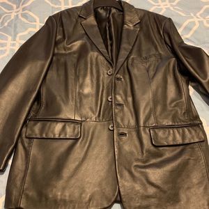 Alfani Men’s Black Leather Jacket